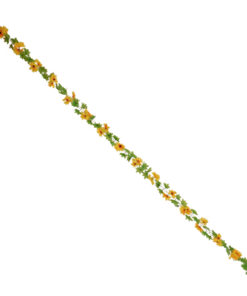 Alternative view of GloboStar® 09028 Τεχνητό Κρεμαστό Φυτό Διακοσμητική Γιρλάντα Μήκους 2.2 μέτρων με 30 X Μεσαία Ηλιοτρόπια Κίτρινα