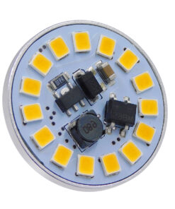 GloboStar® GLOBOSTAR® G4BACK 76109 Λάμπα G4 LED 3W 300lm 120° DC 12-24V IP20 Θερμό Λευκό 2700K Dimmable - Sanan SMD Chip - Side Pin - Μ2.9 x Π2.9 x Υ0.8cm - 2 Χρόνια Εγγύηση