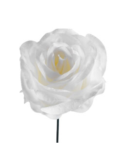 Alternative view of GloboStar® 09077 Τεχνητό Φυτό Διακοσμητικό Τριαντάφυλλο Λευκό M8cm x Υ20cm Π8cm