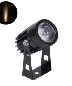 GloboStar® GLOBOSTAR® SPOT-TOLA 90631 Αρχιτεκτονικό Σποτ Φωτισμου LED 1W 110lm 10° DC 24V Αδιάβροχο IP65 Θερμό Λευκό 2700K Dimmable - Γκρι Ανθρακί - Μ5 x Π5 x Υ9cm - 3 Χρόνια Εγγύηση