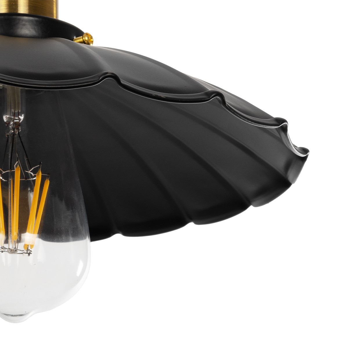 GLOBOSTAR® MARGI 999-0229 Vintage Κρεμαστό Φωτιστικό Οροφής με Ντουί 1 x E27 AC 220-240V IP20 - Μαύρο & Χρυσό - Μ26 x Π26 x Υ14cm 8 GLOBOSTAR® MARGI 999-0229 Vintage Κρεμαστό Φωτιστικό Οροφής με Ντουί 1 x E27 AC 220-240V IP20 - Μαύρο & Χρυσό - Μ26 x Π26 x Υ14cm - Image 7