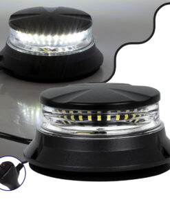 GloboStar® GloboStar® 85172 PRO Series Φάρος Σήμανσης Οχήματος Ασθενοφόρου για Αυτοκίνητα & Φορτηγά 6 Προγραμμάτων Φωτισμού STROBE LED SMD 3030 48W DC 10-30V Αδιάβροχος IP66 Ψυχρό Λευκό 6000K