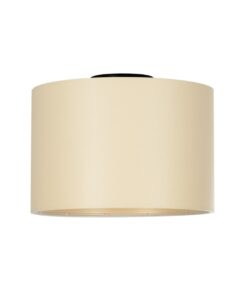 GloboStar® GloboStar® CILIO 203-0149 Μοντέρνο Φωτιστικό Οροφής Καπέλο Μονόφωτο 1 x E27 IP20 Λευκό Ύφασμα - Μ30 x Π30 x Υ22cm