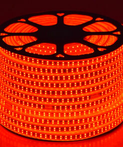 GloboStar® GloboStar® 70514 Wide Ταινία Διπλής Σειράς Epistar LED SMD 2835 1m 24W/m 180LED/m 3144lm/m 120° DC 230V Αδιάβροχη IP68 Κόκκινο Dimmable