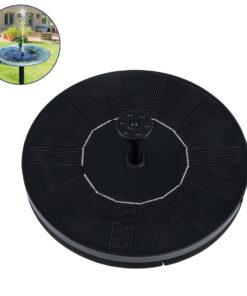 GloboStar® GloboStar® 71530 Ηλιακό Αυτόνομο Φωτοβολταϊκό Διακοσμητικό Συντριβάνι με Μέγιστο Ύψος Νερού 30-60cm - 4 Διαφορετικά Μπέκ Ψεκασμού Αδιάβροχο IP68 Φ16 x Υ7.5cm