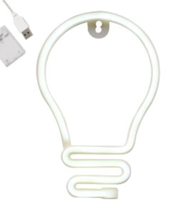 GloboStar® GloboStar® 78576 Φωτιστικό Ταμπέλα Φωτεινή Επιγραφή NEON LED Σήμανσης LAMP 5W με Καλώδιο Τροφοδοσίας USB - Μπαταρίας 3xAAA (Δεν Περιλαμβάνονται) - Ψυχρό Λευκό 6000K