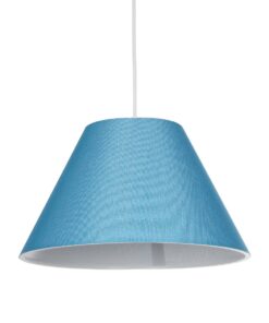 GloboStar® GLOBOSTAR® RIFT 203-0075 Μοντέρνο Κρεμαστό Φωτιστικό Οροφής με Ντουί 1 x E27 AC 220-240V IP20 - Μπλε - Μ35 x Π35 x Υ22.5cm