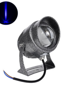 GloboStar® GLOBOSTAR® SPOT-XENIA 90634 Αρχιτεκτονικό Σποτ Φωτισμου LED 16W 1360lm 3° DC 24V Αδιάβροχο IP65 Μπλε Dimmable - Γκρι Ανθρακί - Μ9 x Π9 x Υ12cm - 3 Χρόνια Εγγύηση