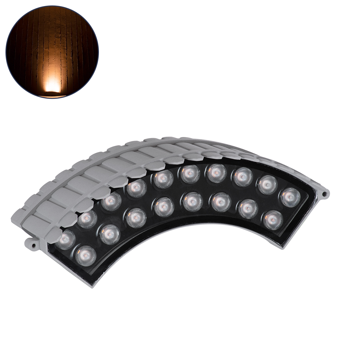 GLOBOSTAR® TREELIGHT-JINA 90697 Κυρτή Μπάρα Φωτισμού Wall Washer για Φυτά - Δέντρα LED 18W 1530lm 10° DC 24V Αδιάβροχο IP65 Πορτοκαλί 2200K Dimmable - Γκρι Ανθρακί - Μ29 x Π11 x Υ10.5cm - 3 Χρόνια Εγγύηση 3 GloboStar® GLOBOSTAR® TREELIGHT-JINA 90697 Κυρτή Μπάρα Φωτισμού Wall Washer για Φυτά - Δέντρα LED 18W 1530lm 10° DC 24V Αδιάβροχο IP65 Πορτοκαλί 2200K Dimmable - Γκρι Ανθρακί - Μ29 x Π11 x Υ10.5cm - 3 Χρόνια Εγγύηση