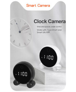 GloboStar® 86016 Rechargeable Table Camera 2MP WiFi HD 1080P 120° 5000mAh Two Way Audio Motion Detection & Digital Clock - Επαναφορτιζόμενη Επιτραπέζια Κάμερα 2MP WiFi HD 1080P 120° 5000mAh Διπλή Κατέυθυνση Ομιλίας Ανιχνευτή Κίνησης Ψηφιακό Ρολόι - Μαύρο 22 0d3e21 86015 10