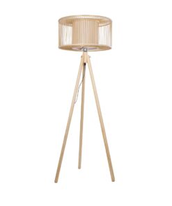 GloboStar® GLOBOSTAR® POPPY 01988 Boho Επιδαπέδιο Φωτιστικό με Ντουί 1 x E27 AC 220-240V IP20 - Μπεζ - Μ58 x Π58 x Υ145.5cm