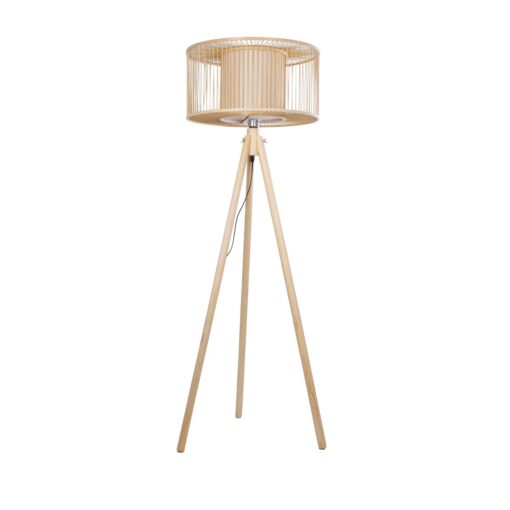 GloboStar® GLOBOSTAR® POPPY 01988 Boho Επιδαπέδιο Φωτιστικό με Ντουί 1 x E27 AC 220-240V IP20 - Μπεζ - Μ58 x Π58 x Υ145.5cm
