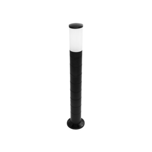 GloboStar® GloboStar® GARDENIO 203-0250 Μοντέρνο Επιδαπέδιο Φωτιστικό Κολωνάκι Κήπου Μονόφωτο 1 x E27 IP44 Μαύρο Πλαστικό - Μ15 x Π15 x Υ85cm