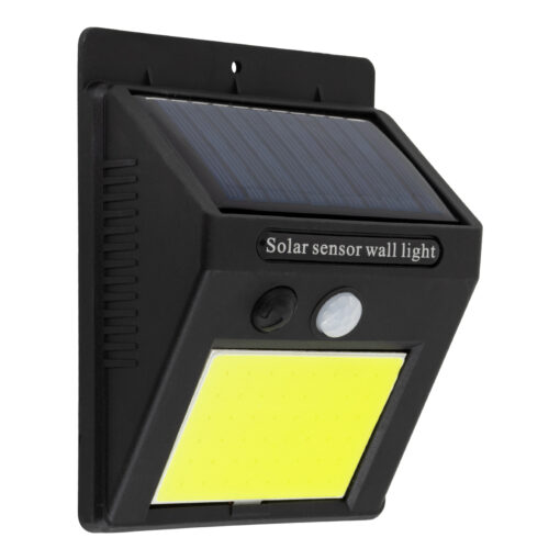 GloboStar® GloboStar® 71495 Αυτόνομο Ηλιακό Φωτιστικό LED COB 10W 1000lm με Ενσωματωμένη Μπαταρία 1200mAh - Φωτοβολταϊκό Πάνελ με Αισθητήρα Ημέρας-Νύχτας και PIR Αισθητήρα Κίνησης Αδιάβροχο IP65 Ψυχρό Λευκό 6000K