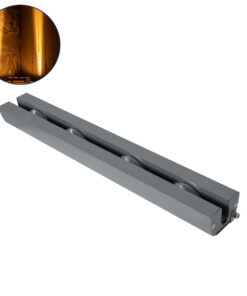 GloboStar® GLOBOSTAR® WINDOW-ARTE 90722 Φωτιστικό Ανάδειξης Παραθύρων Window Light LED 36W 3060lm 8x180° DC 24V Αδιάβροχο IP67 Πορτοκαλί 2200K Dimmable - Γκρι Ανθρακί - Μ25 x Π7 x Υ4.5cm - 3 Χρόνια Εγγύηση