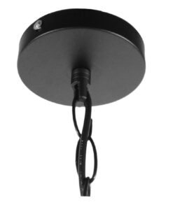 GLOBOSTAR® LINDELL 10001111 Vintage Κρεμαστό Φωτιστικό Οροφής με Ντουί 1 x E14 AC 220-240V IP20 - Μπεζ & Μαύρο - Μ37 x Π2.5 x Υ37cm 17 10001111 6