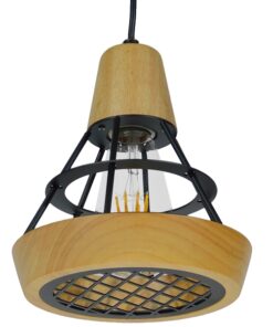 GLOBOSTAR® AKRON 10001133 Μοντέρνο Κρεμαστό Φωτιστικό Οροφής με Ντουί 1 x E27 AC 220-240V IP20 - Μπεζ & Μαύρο - Μ19 x Π19 x Υ22cm 18 10001133 5