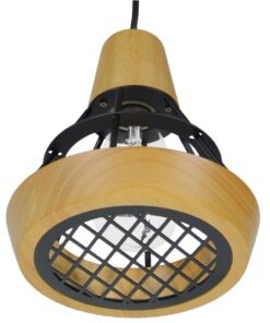 GLOBOSTAR® AKRON 10001133 Μοντέρνο Κρεμαστό Φωτιστικό Οροφής με Ντουί 1 x E27 AC 220-240V IP20 - Μπεζ & Μαύρο - Μ19 x Π19 x Υ22cm 21 10001133 8