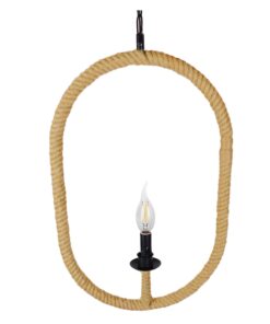 GLOBOSTAR® LINDELL 10001142 Vintage Κρεμαστό Φωτιστικό Οροφής με Ντουί 1 x E27 AC 220-240V IP20 - Μαύρο & Μπεζ - Μ35 x Π10 x Υ53cm 14 10001142 3