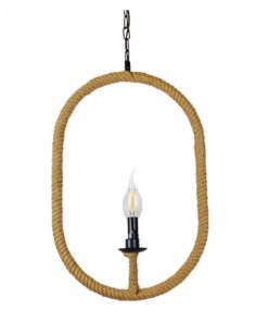 GLOBOSTAR® LINDELL 10001142 Vintage Κρεμαστό Φωτιστικό Οροφής με Ντουί 1 x E27 AC 220-240V IP20 - Μαύρο & Μπεζ - Μ35 x Π10 x Υ53cm 15 10001142 4