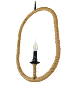 GLOBOSTAR® LINDELL 10001142 Vintage Κρεμαστό Φωτιστικό Οροφής με Ντουί 1 x E27 AC 220-240V IP20 - Μαύρο & Μπεζ - Μ35 x Π10 x Υ53cm 16 10001142 5