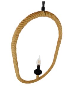 GLOBOSTAR® LINDELL 10001142 Vintage Κρεμαστό Φωτιστικό Οροφής με Ντουί 1 x E27 AC 220-240V IP20 - Μαύρο & Μπεζ - Μ35 x Π10 x Υ53cm 17 10001142 6