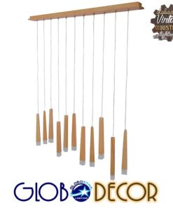 Alternative view of GLOBOSTAR® CALISTA 10001254 Μοντέρνο Κρεμαστό Φωτιστικό Οροφής με Ντουί 11 x G4 AC 220-240V IP20 - Μπεζ - Μ120 x Π8 x Υ33cm