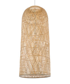 GloboStar® GLOBOSTAR® CALERO 01712 Boho Κρεμαστό Φωτιστικό Οροφής με Ντουί 1 x E27 AC 220-240V IP20 - Μπεζ - Μ40 x Π40 x Υ90cm