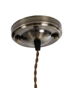 Alternative view of GLOBOSTAR® SUSPENS 115105 Vintage Κρεμαστό Φωτιστικό Οροφής με Ντουί 1 x E27 AC 220-240V IP20 - Χρυσό & Καφέ - Μ10 x Π10 x Y108.7cm