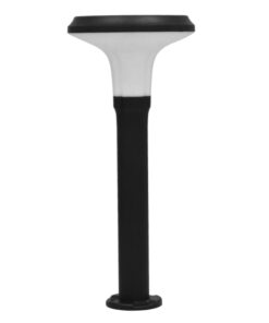 GloboStar® GLOBOSTAR® VEGGIE 12115 Φωτιστικό Κολωνάκι Κήπου LED 10W 500lm 120° με Ενσωματωμένο Φωτοβολταϊκό Panel 6V 2W & Επαναφορτιζόμενη Μπαταρία Li-ion 3.2V 6000mAh με Αισθητήρα Κίνησης-Ημέρας-Νύχτας Αδιάβροχο IP65 Ψυχρό Λευκό 6000K - Γκρι Ανθρακί - Μ26.5 x Π26.5 x Υ60cm - 2 Χρόνια Εγγύηση