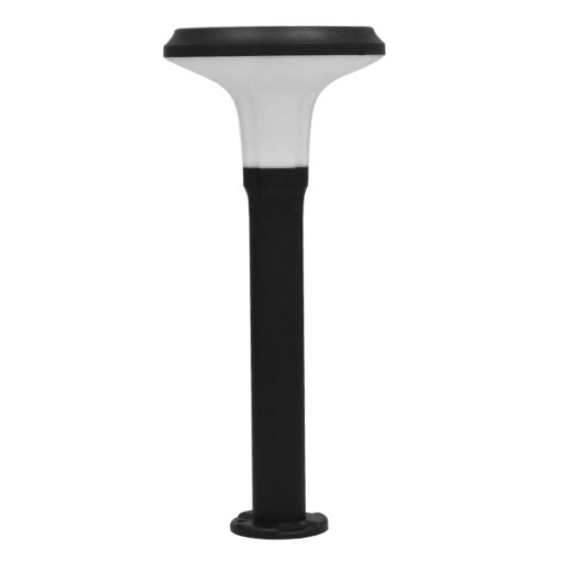 GloboStar® GLOBOSTAR® VEGGIE 12115 Φωτιστικό Κολωνάκι Κήπου LED 10W 500lm 120° με Ενσωματωμένο Φωτοβολταϊκό Panel 6V 2W & Επαναφορτιζόμενη Μπαταρία Li-ion 3.2V 6000mAh με Αισθητήρα Κίνησης-Ημέρας-Νύχτας Αδιάβροχο IP65 Ψυχρό Λευκό 6000K - Γκρι Ανθρακί - Μ26.5 x Π26.5 x Υ60cm - 2 Χρόνια Εγγύηση