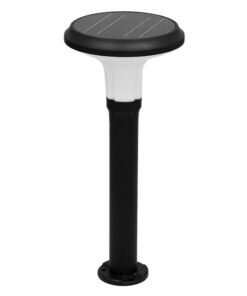 Alternative view of GLOBOSTAR® VEGGIE 12115 Φωτιστικό Κολωνάκι Κήπου LED 10W 500lm 120° με Ενσωματωμένο Φωτοβολταϊκό Panel 6V 2W & Επαναφορτιζόμενη Μπαταρία Li-ion 3.2V 6000mAh με Αισθητήρα Κίνησης-Ημέρας-Νύχτας Αδιάβροχο IP65 Ψυχρό Λευκό 6000K - Γκρι Ανθρακί - Μ26.5 x Π26.5 x Υ60cm - 2 Χρόνια Εγγύηση