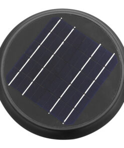 GLOBOSTAR® VEGGIE 12115 Φωτιστικό Κολωνάκι Κήπου LED 10W 500lm 120° με Ενσωματωμένο Φωτοβολταϊκό Panel 6V 2W & Επαναφορτιζόμενη Μπαταρία Li-ion 3.2V 6000mAh με Αισθητήρα Κίνησης-Ημέρας-Νύχτας Αδιάβροχο IP65 Ψυχρό Λευκό 6000K - Γκρι Ανθρακί - Μ26.5 x Π26.5 x Υ60cm - 2 Χρόνια Εγγύηση 15 12115 7