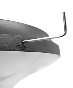 GLOBOSTAR® VEGGIE 12115 Φωτιστικό Κολωνάκι Κήπου LED 10W 500lm 120° με Ενσωματωμένο Φωτοβολταϊκό Panel 6V 2W & Επαναφορτιζόμενη Μπαταρία Li-ion 3.2V 6000mAh με Αισθητήρα Κίνησης-Ημέρας-Νύχτας Αδιάβροχο IP65 Ψυχρό Λευκό 6000K - Γκρι Ανθρακί - Μ26.5 x Π26.5 x Υ60cm - 2 Χρόνια Εγγύηση 16 12115 8