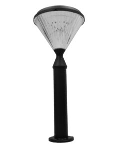 Alternative view of GLOBOSTAR® VEGGIE 12120 Φωτιστικό Κολωνάκι Κήπου LED 10W 500lm 120° με Ενσωματωμένο Φωτοβολταϊκό Panel 6V 2W & Επαναφορτιζόμενη Μπαταρία Li-ion 3.2V 6000mAh με Αισθητήρα Ημέρας-Νύχτας Αδιάβροχο IP65 Ψυχρό Λευκό 6000K - Γκρι Ανθρακί - Μ26 x Π26 x Υ60cm - 2 Χρόνια Εγγύηση