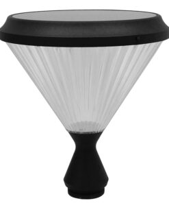 GLOBOSTAR® VEGGIE 12120 Φωτιστικό Κολωνάκι Κήπου LED 10W 500lm 120° με Ενσωματωμένο Φωτοβολταϊκό Panel 6V 2W & Επαναφορτιζόμενη Μπαταρία Li-ion 3.2V 6000mAh με Αισθητήρα Ημέρας-Νύχτας Αδιάβροχο IP65 Ψυχρό Λευκό 6000K - Γκρι Ανθρακί - Μ26 x Π26 x Υ60cm - 2 Χρόνια Εγγύηση 11 12120 5