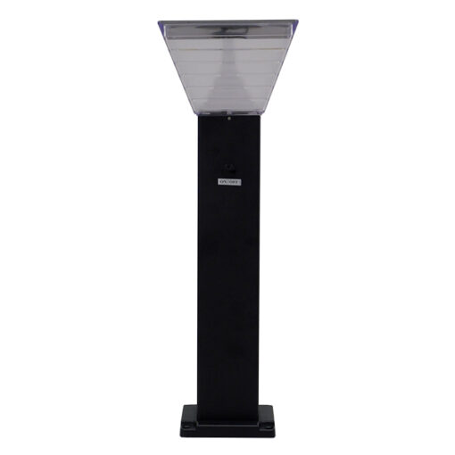 GloboStar® GLOBOSTAR® VEGGIE 12122 Φωτιστικό Κολωνάκι Κήπου LED 10W 500lm 120° με Ενσωματωμένο Φωτοβολταϊκό Panel 6V 2W & Επαναφορτιζόμενη Μπαταρία Li-ion 3.2V 6000mAh με Αισθητήρα Ημέρας-Νύχτας Αδιάβροχο IP65 All in One CCT 6000K-4500K-2700K - Γκρι Ανθρακί - Μ20 x Π20 x Υ60cm - 2 Χρόνια Εγγύηση