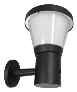 Alternative view of GLOBOSTAR® SOLARTIS 12126 Φωτιστικό Κολωνάκι Κήπου LED 10W 1000lm 180° με Ενσωματωμένο Φωτοβολταϊκό Panel 6V 5W & Επαναφορτιζόμενη Μπαταρία Li-ion 3.2V 6000mAh με Αισθητήρα Ημέρας-Νύχτας Αδιάβροχο IP65 Ψυχρό Λευκό 6000K - Γκρι Ανθρακί - Μ24 x Π32 x Υ28cm - 2 Χρόνια Εγγύηση