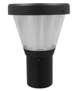 GLOBOSTAR® SOLARTIS 12126 Φωτιστικό Κολωνάκι Κήπου LED 10W 1000lm 180° με Ενσωματωμένο Φωτοβολταϊκό Panel 6V 5W & Επαναφορτιζόμενη Μπαταρία Li-ion 3.2V 6000mAh με Αισθητήρα Ημέρας-Νύχτας Αδιάβροχο IP65 Ψυχρό Λευκό 6000K - Γκρι Ανθρακί - Μ24 x Π32 x Υ28cm - 2 Χρόνια Εγγύηση 11 12126 5