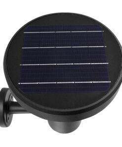 GLOBOSTAR® SOLARTIS 12126 Φωτιστικό Κολωνάκι Κήπου LED 10W 1000lm 180° με Ενσωματωμένο Φωτοβολταϊκό Panel 6V 5W & Επαναφορτιζόμενη Μπαταρία Li-ion 3.2V 6000mAh με Αισθητήρα Ημέρας-Νύχτας Αδιάβροχο IP65 Ψυχρό Λευκό 6000K - Γκρι Ανθρακί - Μ24 x Π32 x Υ28cm - 2 Χρόνια Εγγύηση 13 12126 7