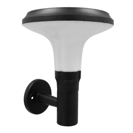 GloboStar® GLOBOSTAR® SOLARTIS 12129 Φωτιστικό Κολωνάκι Κήπου LED 10W 1000lm 180° με Ενσωματωμένο Φωτοβολταϊκό Panel 6V 5W & Επαναφορτιζόμενη Μπαταρία Li-ion 3.2V 6000mAh με Αισθητήρα Ημέρας-Νύχτας Αδιάβροχο IP65 Ψυχρό Λευκό 6000K - Γκρι Ανθρακί - Μ26 x Π33 x Υ28cm - 2 Χρόνια Εγγύηση