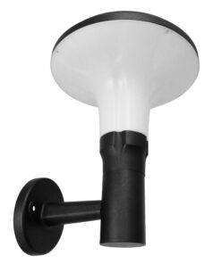 Alternative view of GLOBOSTAR® SOLARTIS 12129 Φωτιστικό Κολωνάκι Κήπου LED 10W 1000lm 180° με Ενσωματωμένο Φωτοβολταϊκό Panel 6V 5W & Επαναφορτιζόμενη Μπαταρία Li-ion 3.2V 6000mAh με Αισθητήρα Ημέρας-Νύχτας Αδιάβροχο IP65 Ψυχρό Λευκό 6000K - Γκρι Ανθρακί - Μ26 x Π33 x Υ28cm - 2 Χρόνια Εγγύηση