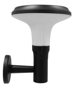 GLOBOSTAR® SOLARTIS 12129 Φωτιστικό Κολωνάκι Κήπου LED 10W 1000lm 180° με Ενσωματωμένο Φωτοβολταϊκό Panel 6V 5W & Επαναφορτιζόμενη Μπαταρία Li-ion 3.2V 6000mAh με Αισθητήρα Ημέρας-Νύχτας Αδιάβροχο IP65 Ψυχρό Λευκό 6000K - Γκρι Ανθρακί - Μ26 x Π33 x Υ28cm - 2 Χρόνια Εγγύηση 10 12129 4