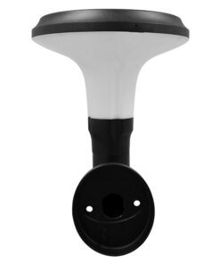 GLOBOSTAR® SOLARTIS 12129 Φωτιστικό Κολωνάκι Κήπου LED 10W 1000lm 180° με Ενσωματωμένο Φωτοβολταϊκό Panel 6V 5W & Επαναφορτιζόμενη Μπαταρία Li-ion 3.2V 6000mAh με Αισθητήρα Ημέρας-Νύχτας Αδιάβροχο IP65 Ψυχρό Λευκό 6000K - Γκρι Ανθρακί - Μ26 x Π33 x Υ28cm - 2 Χρόνια Εγγύηση 12 12129 6