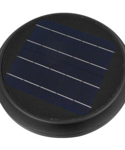 GLOBOSTAR® SOLARTIS 12129 Φωτιστικό Κολωνάκι Κήπου LED 10W 1000lm 180° με Ενσωματωμένο Φωτοβολταϊκό Panel 6V 5W & Επαναφορτιζόμενη Μπαταρία Li-ion 3.2V 6000mAh με Αισθητήρα Ημέρας-Νύχτας Αδιάβροχο IP65 Ψυχρό Λευκό 6000K - Γκρι Ανθρακί - Μ26 x Π33 x Υ28cm - 2 Χρόνια Εγγύηση 13 12129 7