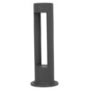 GloboStar® GLOBOSTAR® KIPARIO 12138 Φωτιστικό Κολωνάκι Κήπου LED 15W 1500lm 60° AC 220-240V Αδιάβροχο IP65 Θερμό Λευκό 2700K - Γκρι Ανθρακί - Μ14 x Π14 x Υ58cm - 3 Χρόνια Εγγύηση