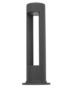 Alternative view of GLOBOSTAR® KIPARIO 12138 Φωτιστικό Κολωνάκι Κήπου LED 15W 1500lm 60° AC 220-240V Αδιάβροχο IP65 Θερμό Λευκό 2700K - Γκρι Ανθρακί - Μ14 x Π14 x Υ58cm - 3 Χρόνια Εγγύηση