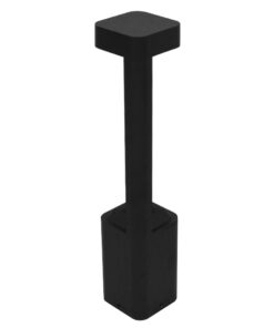 GLOBOSTAR® ΜΟΝΕΒΟΟ 12139 Φωτιστικό Κολωνάκι Κήπου LED 15W 1500lm 60° AC 220-240V Αδιάβροχο IP65 Θερμό Λευκό 2700K - Γκρι Ανθρακί - Μ12 x Π12 x Υ58cm - 3 Χρόνια Εγγύηση 10 12139 4