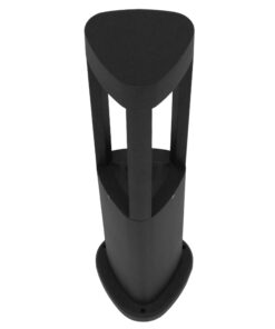 GLOBOSTAR® RODEMA 12141 Φωτιστικό Κολωνάκι Κήπου LED 15W 1500lm 60° AC 220-240V Αδιάβροχο IP65 Θερμό Λευκό 2700K - Γκρι Ανθρακί - Μ12 x Π12 x Υ58cm - 3 Χρόνια Εγγύηση 9 12141 4