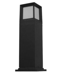 Alternative view of GLOBOSTAR® PALASO 12143 Φωτιστικό Κολωνάκι Κήπου με Ντουί 1 x E27 90° AC 220-240V Αδιάβροχο IP65 - Γκρι Ανθρακί - Μ15 x Π15 x Υ58cm